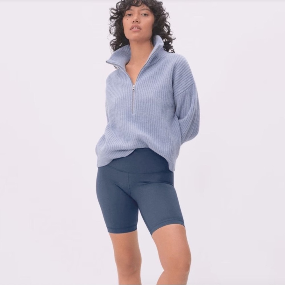 Everlane Navy Blue Athletic Bike Shorts